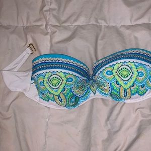 Strapless bathing suit top